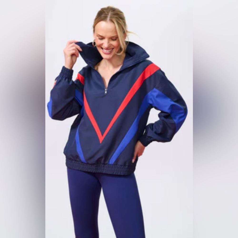 NWT [Terez] New York Yankees MLB Quarter-Zip Track Jacket Pullover Women’s M - Picture 2 of 12